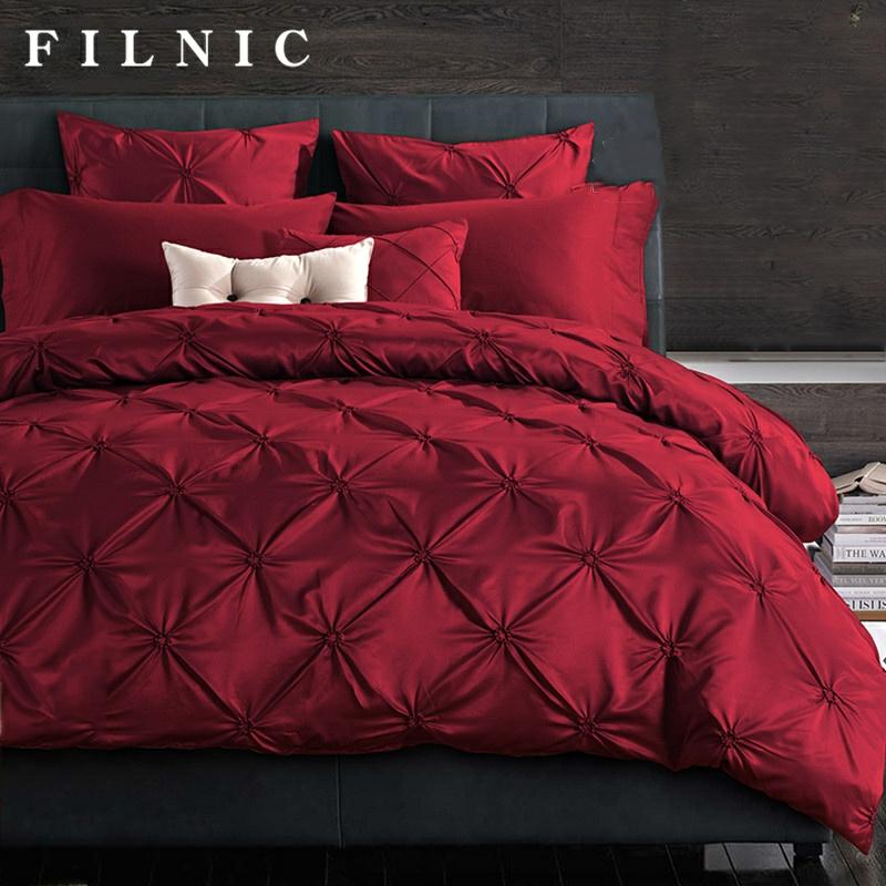 Filnic Luxe Europese Trouw Vierdelige Set Rode 100% Katoenen Dekbedset Voor Bruiloften, Zesdelige Beddengoedset  |   Huwelijksbedtextiel Huwelijksbedtextiel Huwelijksbedtextiel